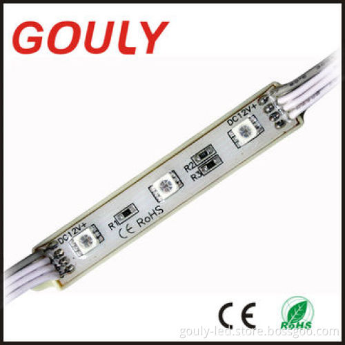 Injection LED Module Light with Lens, 0.48W/12V DC Voltage and Single/RGB Colors, Water-resistant
